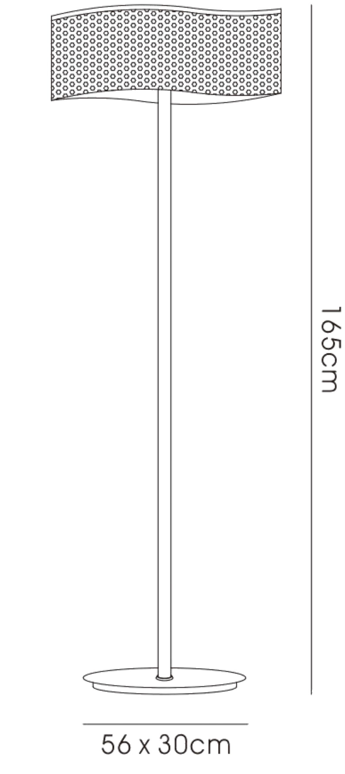 Fabio Crystal Floor Lamps Diyas Shaded Floor Lamps